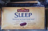 现货美国Nature Made Sleep  Aid纯天然植物褪黑素安睡宝30粒
