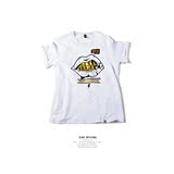 BJHG夏季美式街头涂鸦个性印花短袖T恤男潮青少年韩版体恤圆领TEE