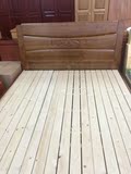 杭州特价 橡榆木床/实木床1.5 1.8米/单人床/双人床/板床/胡桃色
