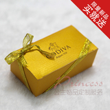 美国进口高迪瓦GODIVA歌帝梵巧克力包装盒定制喜糖盒两粒装婚礼