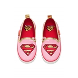 HM H&M专柜正品代购女童鞋2-10岁超人帆布懒人运动鞋0403352001