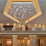 现代简约创意酒店酒吧会所别墅KTV客厅餐厅LED吊 灯水晶树枝吊灯