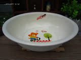 出口日本30cm小熊拍足球加厚翻边搪瓷保鲜碗 小脸盆搅拌碗 拌面粉