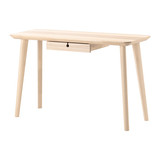 【成都宜家代购】IKEA 利萨伯 书桌 电脑桌 环保简洁 白蜡木贴面