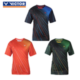 预售正品胜利VICTOR威克多羽毛球服6039 男女款短袖针织圆领T恤