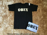 【福利】Obey US POSSE LOGO Tee 喷漆 涂鸦 休闲 字母 短袖 T恤