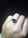 【御品轩】天然1.5克拉黑钻石戒指珠宝首饰现货特价送证书