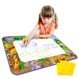 宝宝涂鸦毯大号画画彩色神奇水画布儿童益智清水五彩写字板玩具
