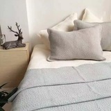 外贸韩国可水洗 纯素色绗缝床盖夹棉床单夏凉被空调被床单沙发垫
