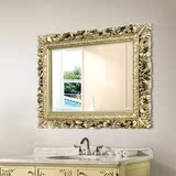 欧式客厅酒店玄关长方形悬挂浴室装饰镜洗手间洗漱台高清防水镜子