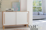 北欧宜家设计师创意家具小户型样板间客厅彩色高柜电视柜储藏柜