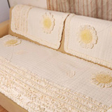 夏季防静电韩式全棉纯白色沙发垫全棉四季布艺沙发坐垫简约现代