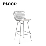 艺说 Bertoia Barstool 欧式椅子现代简约铁丝吧椅创意铁艺椅