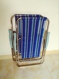 沙滩椅 家用户外两用椅 可折叠 纯不锈钢椅子