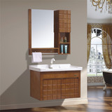 浴室柜组合现代小户型橡木洗漱台吊柜镜柜卫生间台盆柜卫浴柜