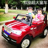 大型儿童电动车四轮越野双驱动汽车可坐双人玩具小孩电瓶遥控童车