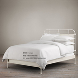 简约现代铁艺床双人床1.5 1.8单人床1.2米铁床架欧式铁床韩式婚床