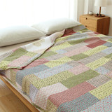 外贸原单出口韩国纯棉全棉绗缝被空调被夏凉薄被床盖床单简约舒适