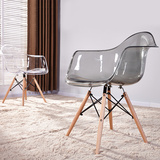 设计师椅子洽谈桌椅组合创意伊姆斯扶手椅子影楼实木简约休闲餐椅