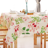 现代帆布桌布 樱花之歌布艺餐桌布桌垫台布茶几盖布