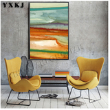 美式色彩 客厅现代装饰画 餐厅玄关无框挂画 沙发抽象欧式壁画