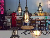 现代简约创意复古个性loft灯咖啡厅服装店灯罩餐厅灯单头铁艺吊灯