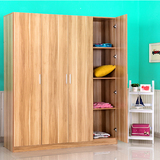 定制定做简易大衣柜二三四门衣柜衣橱实木组合板式出租房衣柜