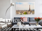 埃菲尔铁塔城市风景现代客厅装饰画 北欧宜家巨幅巴黎建筑挂画