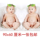 双胞胎宝宝海报孕妇必备漂亮宝宝画图片婴儿大胎教照片墙贴画D40