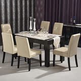宜居大理石餐桌椅组合 简约现代大小户型餐台 饭桌 吃饭桌子