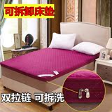 纯色床垫1.8m床双人可拆洗床垫1.5m床席梦思垫被简约经济型棉床褥