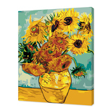 diy数字油画 客厅卧室抽象花卉大幅数码手绘世界名画 梵高向日葵