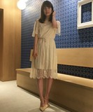 9折娜娜酱日本专柜正品代购 MERCURYDUO 蕾丝连衣裙001650300501