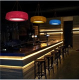 美式工业风创意个性吊灯彩色轮胎复古客厅餐厅咖啡厅酒吧台吊灯具