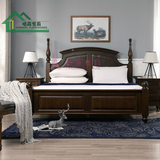 橡木双人床1.8米美式乡村实木床1.5m双人婚床2米小户经济型简欧床