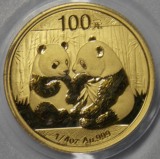 PCGS MS69 头模初打币 2009年熊猫1/4盎司金币 官网只评级了26枚