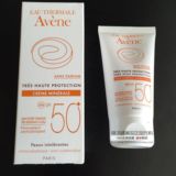 现货 Avene/雅漾矿物防晒霜50ml SPF50自然倍护防晒露纯物理防晒