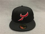 特价正品NEW ERA 59FIFTY棒球帽NCAA黑色嘻哈男女街舞帽
