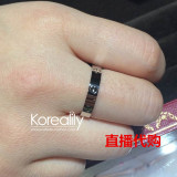 韩国正品代购 卡地亚cartier love系列 玫瑰金白金戒指 对戒 情侣