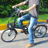 20寸电动车自行车36V48V锂电池成人双人标准型折叠式自动单车C002