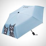 防晒三折叠韩国晴雨两用防紫外线太阳伞女遮阳伞超轻创意小黑伞