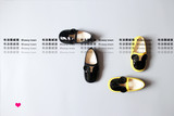 韩国童鞋代购同款春秋新款儿童女童真皮皮鞋黑色黄色可爱米奇单鞋