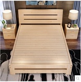 新款全实木床1.5成人1.8米双人松木床现代简约组装床大床简易床