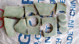 缅甸天然翡翠玉手镯芯边角公斤料碎料新手雕刻练习料批发4.65公斤