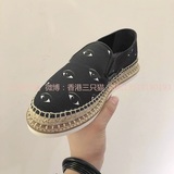 75折 香港代购 KENZO 16秋 女装眼睛印花编织套脚休闲鞋