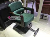 欧式新款发廊剪发椅实木理容椅油泵美发椅 复古理发椅子高档椅子