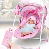 电动婴儿床摇椅躺椅自动摇摇椅智能宝宝摇篮秋千音乐带遥控安抚椅