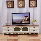 现代简约电视柜音响组合欧式彩绘储物柜客厅茶几组合电视柜实木