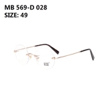 Montblanc万宝龙无框眼镜架 MB 569-D 复古近视镜 光学镜框