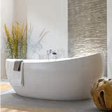 浴缸独立式 1.8米环保人造石浴缸大浴盆带下水艺术个性浴缸